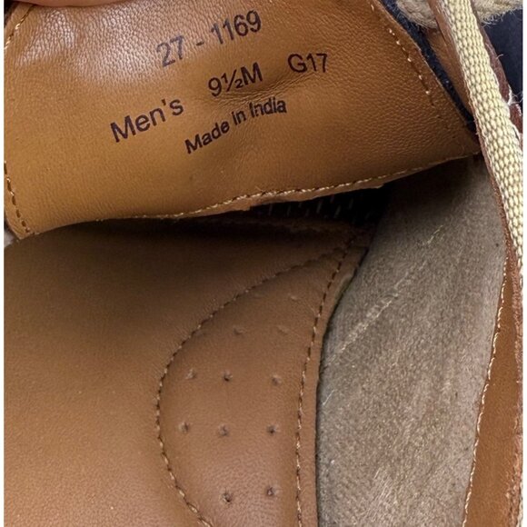 Johnston & Murphy Men\'s Suede & Leather Saddle Shoes Blue/Brown Size 9.5M
